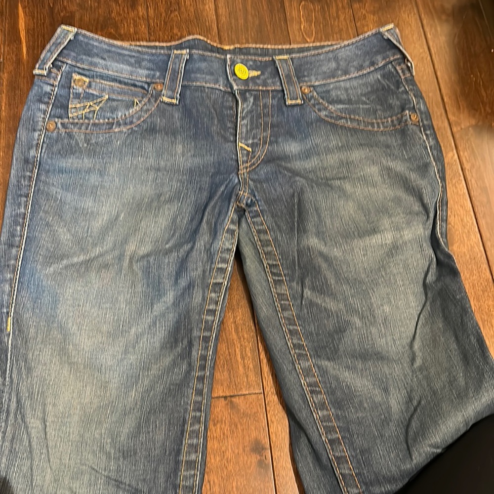Unique true religion yellow button pants. Size 30